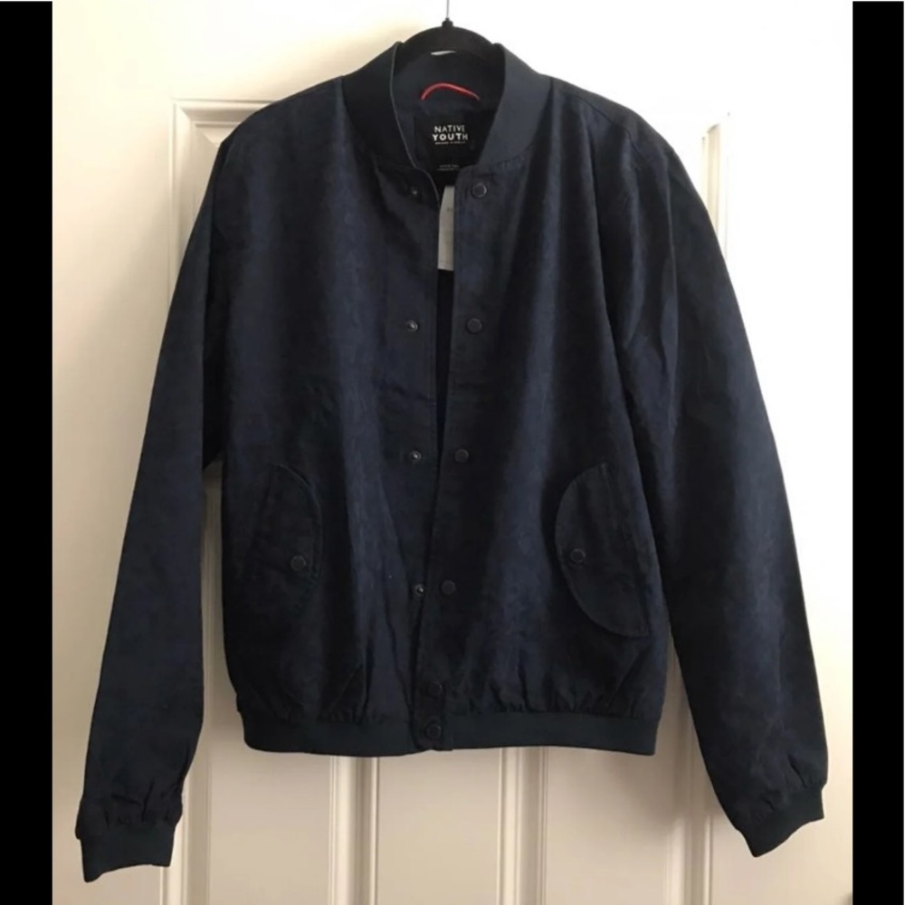 NATIVE YOUTH CAMO MILITARY BOMBER JACKET